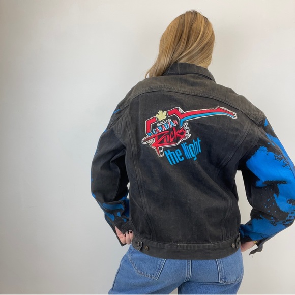 RARE VINTAGE MOLSON ROCKS JEAN JACKET - Picture 3 of 5
